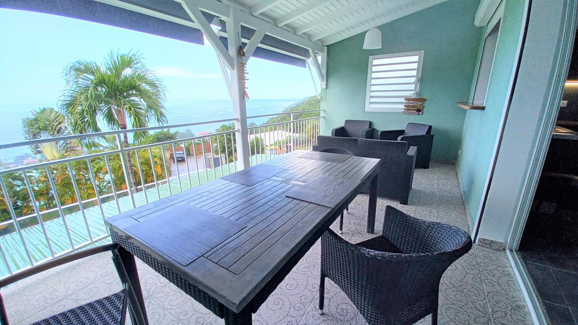 Logements Vue Mer Acces Piscine En Guadeloupe Bouillante Esterno foto
